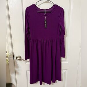 Women’s Size Small Purple Long sleeve Mini Dress